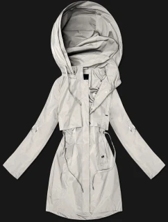 Klasyczna kurtka damska na podszewce Goodlookin jasny beżowy (B2006-46)