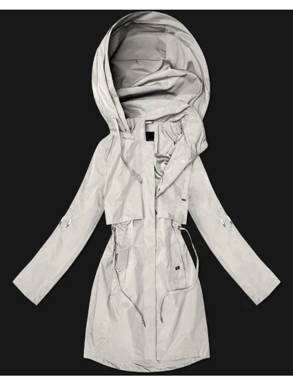 Dámska klasická bunda Goodlookin s podšívkou svetlo béžová (B2006-46)