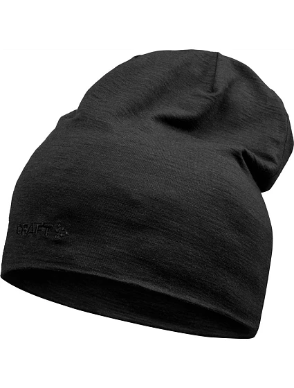Craft Corporate Essence Wool Hat – pletená čiapka z merino vlny 81.6631 čierna Craft Corporate Essence Wool Hat – pletená čiapka z merino vlny 81.6631 čierna