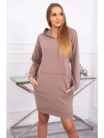 Šaty s kapucí model 18752531 - K-Fashion