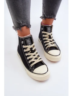 Dámské vysoké tenisky Big Star model 21654788 černé - Big Star Shoes