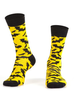 Pánske žlté ponožky s netopiermi