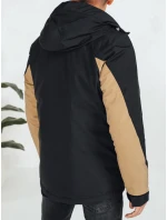 Pánská zimní bunda s kapucí v barvě camel Dstreet model 21991402 - FashionStreet