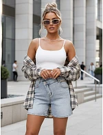 FashionStreet dámske modré džínsové šortky SY0492