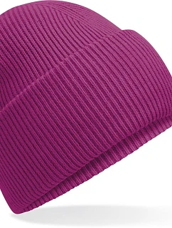 Beechfield B 385R Pletená čiapka s manžetou „Recycled“ 53.385R festival fuchsia