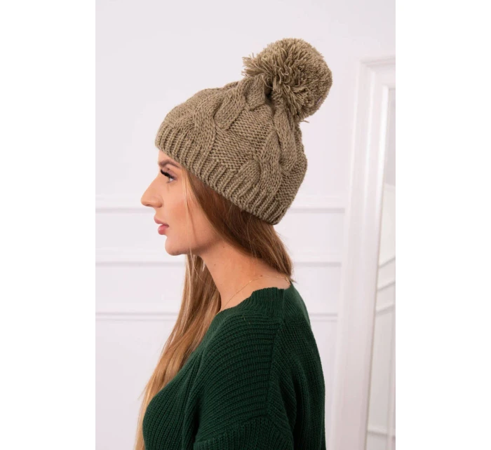 Fleecová čiapka Stefania K278 light khaki Fleecová čiapka Stefania K278 light khaki