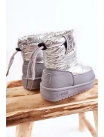 Dziecięce Śniegowce Big Star KK374218 Szaro-Srebrne Dziecięce Śniegowce Big Star KK374218 Szaro-Srebrne