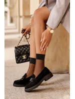 Dámské semišové Mokasíny černé model 21633341 - SERGIO LEONE Dámské semišové Mokasíny černé model 21633341 - SERGIO LEONE