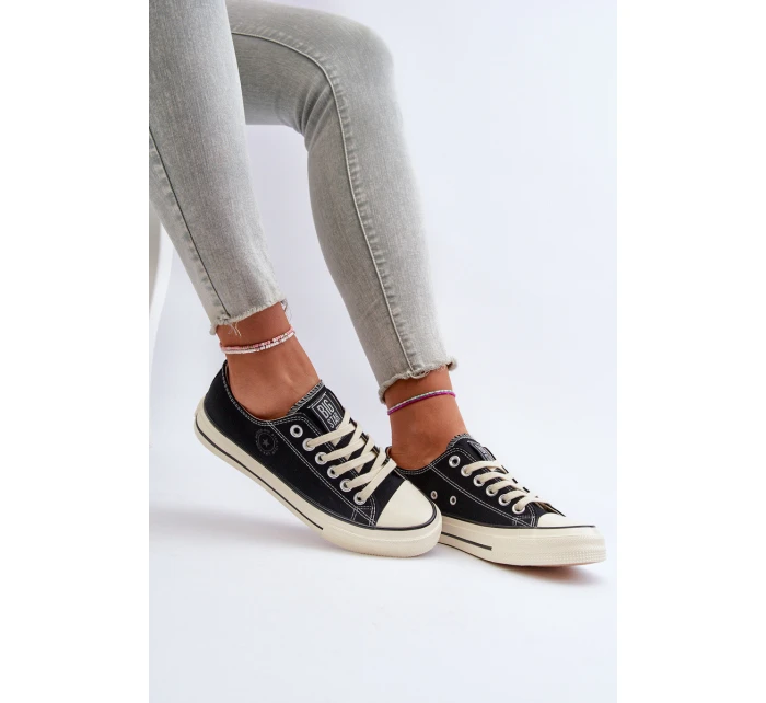Nízké Dámské Tenisky Big Star model 21654809 Černé - Big Star Shoes Nízké Dámské Tenisky Big Star model 21654809 Černé - Big Star Shoes