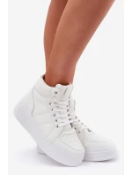 Vysoké dámské tenisky na platformě bílé model 21693379 - EVENTO Vysoké dámské tenisky na platformě bílé model 21693379 - EVENTO