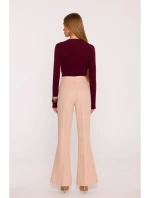 model 21295978 Kalhoty s rozšířenými nohavicemi béžové - Moe