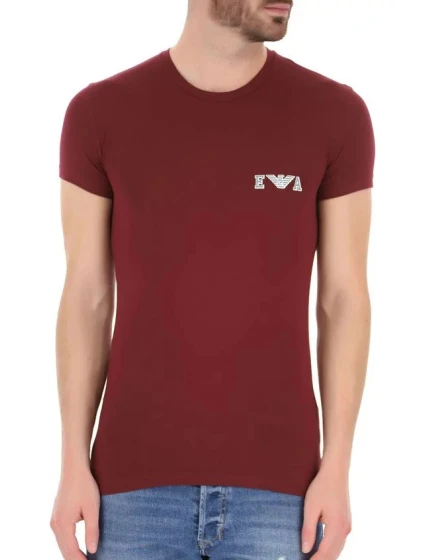 Pánske tričko - 111035 1A526 - 00076 - vínová - Emporio Armani