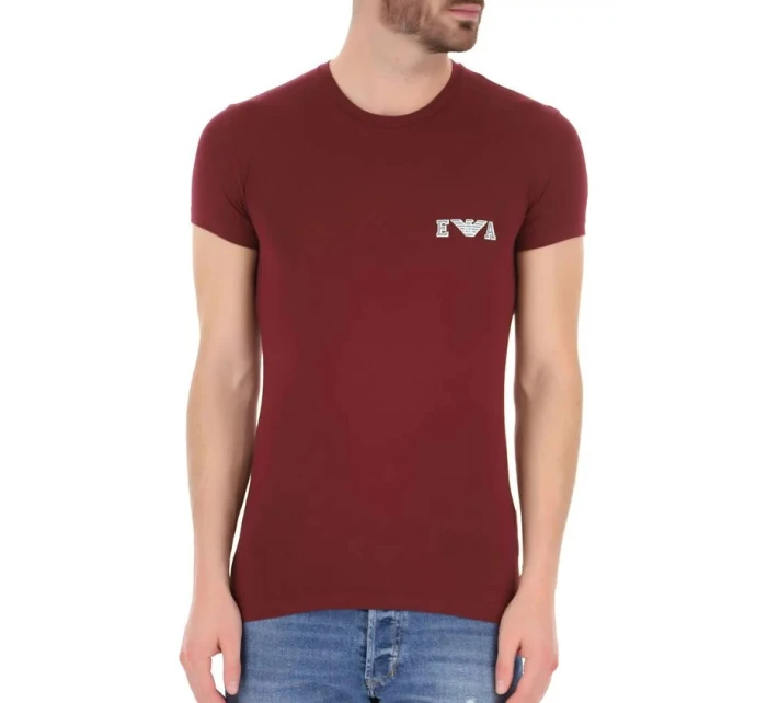 Pánske tričko - 111035 1A526 - 00076 - vínová - Emporio Armani
