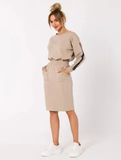 Dámska sukňa M728 béžová - Moe