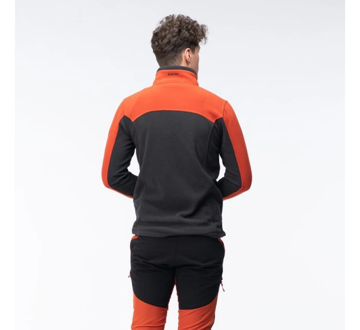 Pánska mikina Polar Monar M 92800621574 grey-orange - Hi-Tec Pánska mikina Polar Monar M 92800621574 grey-orange - Hi-Tec