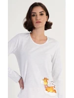 Dámske dlhé pyžamo Žirafa