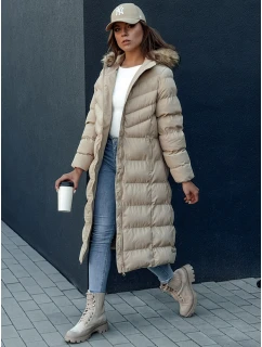 Dámský zimní kabát béžový Dstreet model 21978764 - FashionStreet