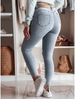 Dámské džínové úzké kalhoty s výšivkou modré Dstreet model 21985272 - FashionStreet