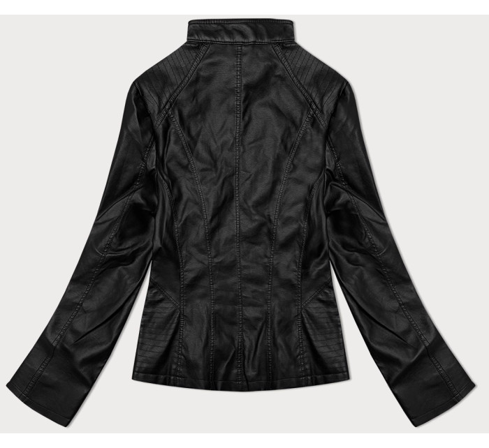 Čierna dámska bunda so stojačikom J Style (11Z8132)