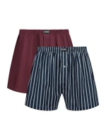 Pánské volné boxerky 2 ks COTTON STRETCH model 21339553 BOXER 2x  tmavě červená - DIM