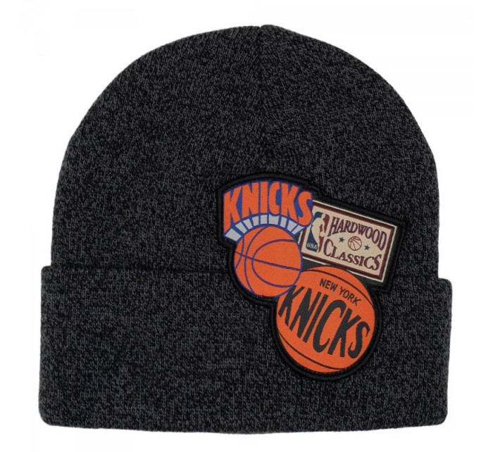 Mitchell & Ness NBA XL Logo Patch Knit Hwc Knicks HCFK4341-NYKYYPPPBLCK Šiltovka