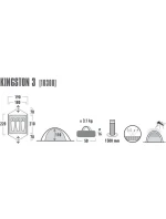3 stan modrý šedý model 21860187 - High Peak