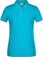 Dámské piqué polo z bio bavlny 02. turquoise model 22534282 - Daiber Dámské piqué polo z bio bavlny 02. turquoise model 22534282 - Daiber