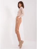 Spodnie dresowe model 19014850 jasny brązowy - FPrice Spodnie dresowe model 19014850 jasny brązowy - FPrice