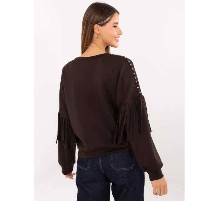 Bluza IT BL model 21421338 ciemny brązowy - FPrice Bluza IT BL model 21421338 ciemny brązowy - FPrice