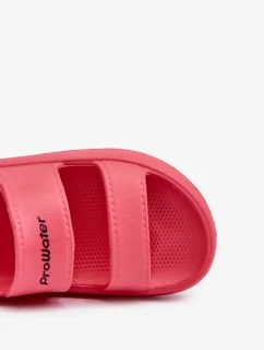 Ľahké penové sandále na suchý zips ProWater Pink