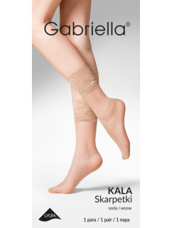 Silonkové ponožky s čipkou KALA