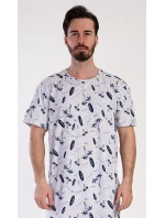 Pánska nočná košeľa s krátkym rukávom Surfovanie