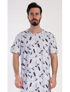 Pánska nočná košeľa s krátkym rukávom Surfovanie