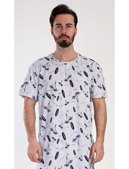 Pánska nočná košeľa s krátkym rukávom Surfovanie