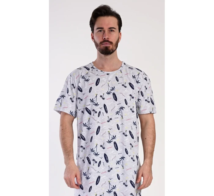 Pánska nočná košeľa s krátkym rukávom Surfovanie