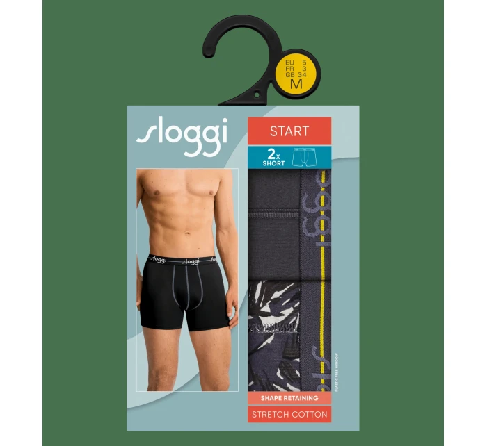 sloggi muži Start Short C2P box - GRAY - SLOGGI GRAY - SLOGGI