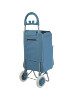 NÁKUPNÁ TAŠKA NA KOLIESKACH S RÁMOM 40L MODRÁ