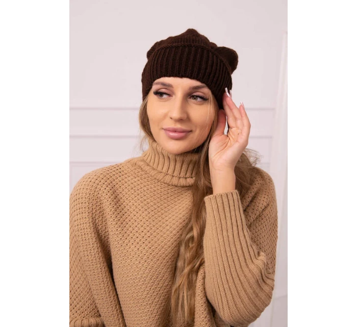 Dámská čepice Ingrid model 18752303 hnědá - K-Fashion
