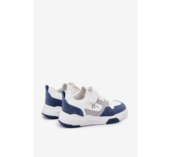 Lekkie Sneakersy Dziecięce Big Star RR374053 Biało-Niebieskie Lekkie Sneakersy Dziecięce Big Star RR374053 Biało-Niebieskie