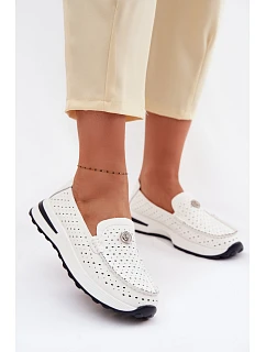 Dámské mokasíny z přírodní kůže model 22095043 - EVENTO