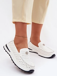 Dámské mokasíny z přírodní kůže model 22095043 - EVENTO