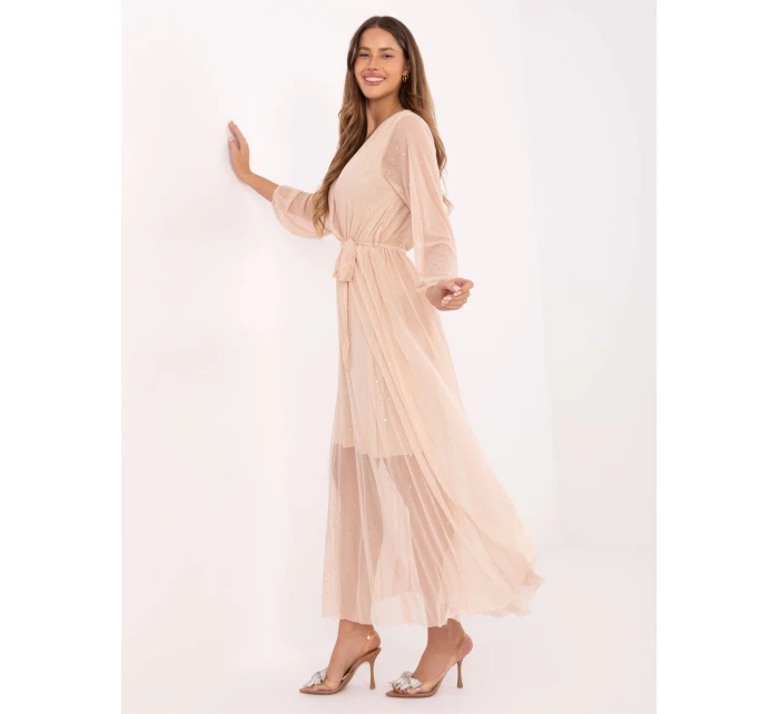 Šaty IT SK 21808.01 svetlo béžová