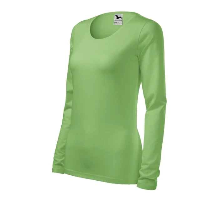 Dámske slim tričko trávovo zelené