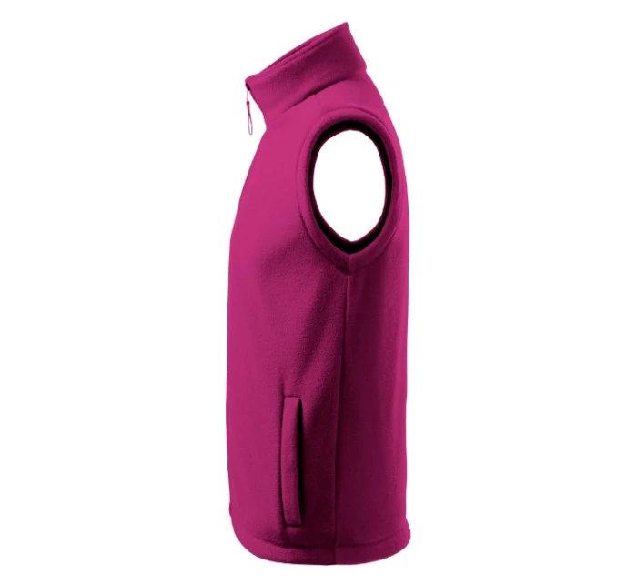 Next Fleecová vesta unisex fuchsiovo červená