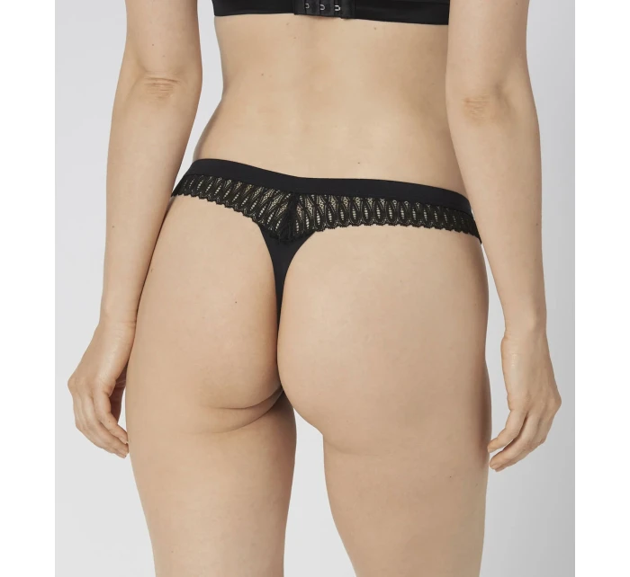 Dámská tanga Aura Spotlight High Leg string černá - TRIUMPH