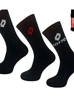 LOTTO froté ponožky čierne 3 páry 069739