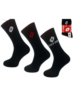 LOTTO froté ponožky čierne 3 páry 069739