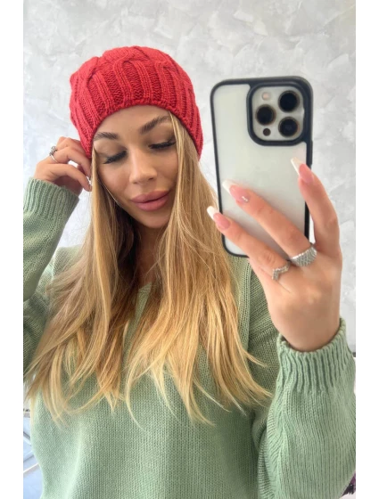 Fleecová čepice model 18750131 - K-Fashion Fleecová čepice model 18750131 - K-Fashion