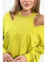 model 18752914 set halenka + top + legíny kiwi - K-Fashion model 18752914 set halenka + top + legíny kiwi - K-Fashion