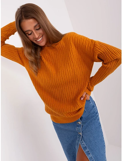 Sweter AT SW model 18895642 jasny pomarańczowy - FPrice